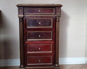 19th Century French Napoleon III Second Empire Period Marble-Top Gilt-Metal Mahogany Bedside Cabinet Nightstand - end table lamp stand