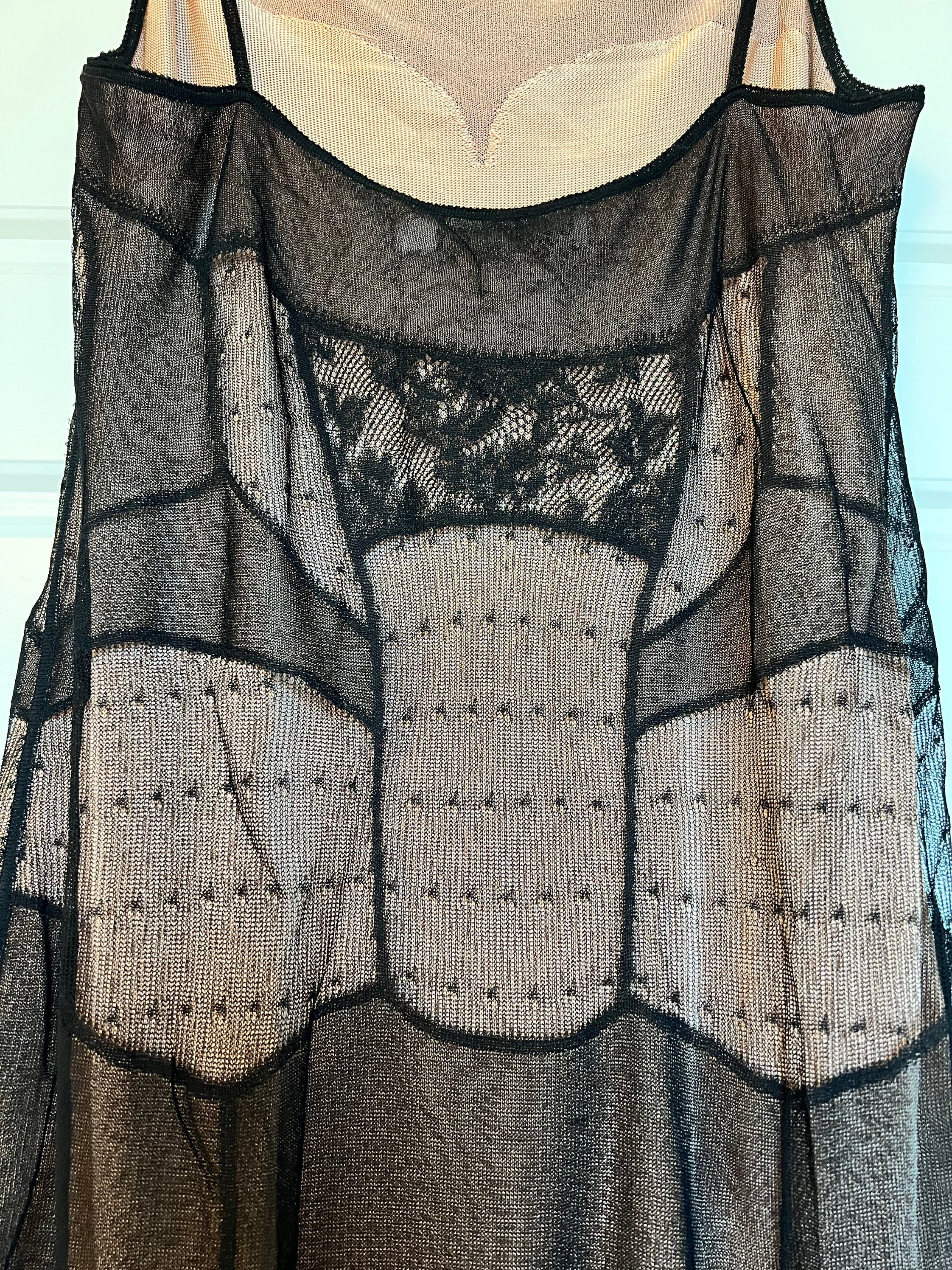 Vintage Christian Dior Galliano Black & Nude Lace Womens Slip Dress - Etsy