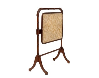 Antique Oak Fabric-Lined Folding Flip-top Table, 19th Century