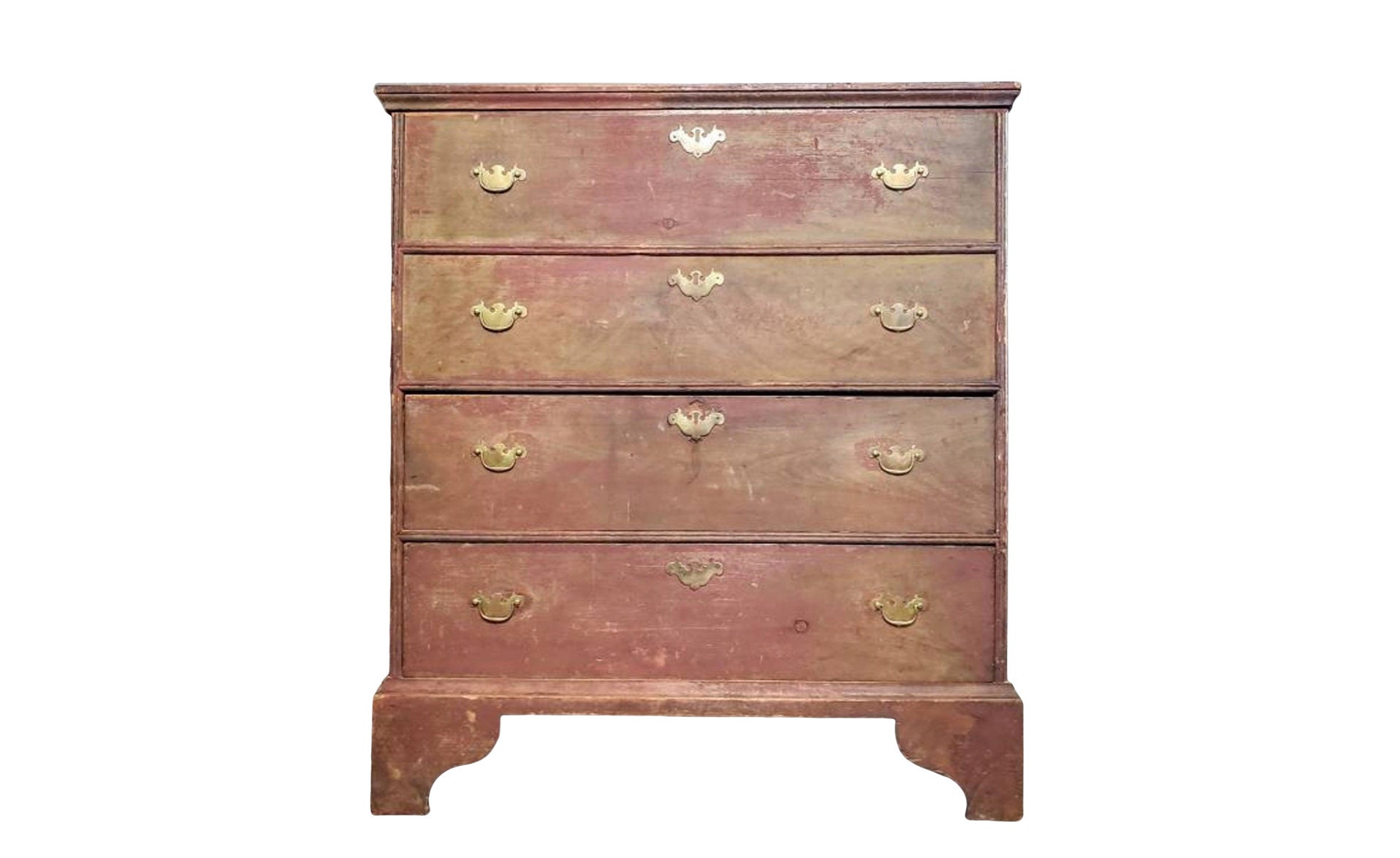 Early American 18th Century Queen Anne Style Antique Painted Pine New England Blanket Chest of Drawers Etsy