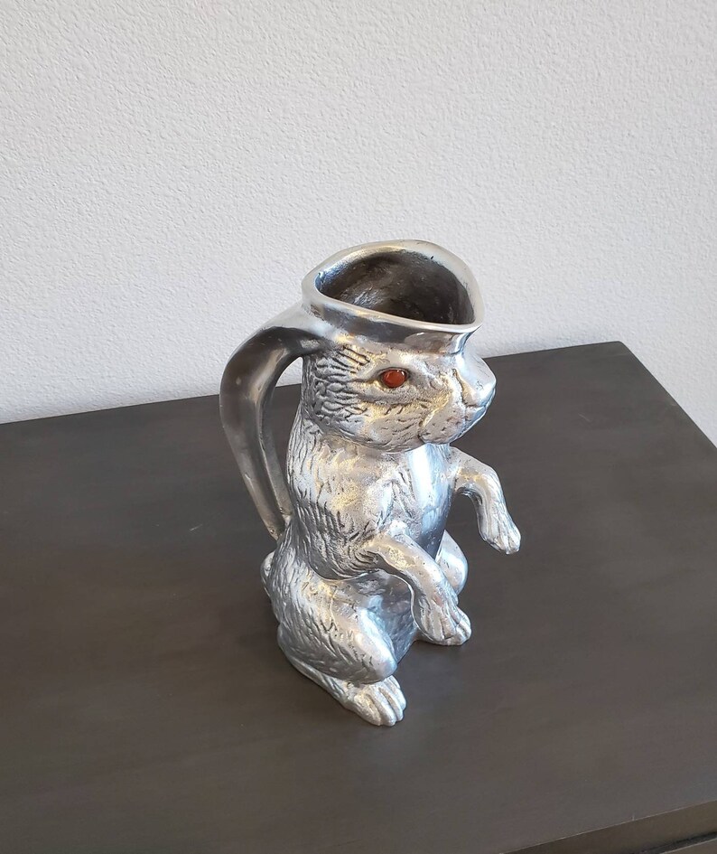 1970s Arthur Court Bunny Rabbit Pitcher or Vase Etsy