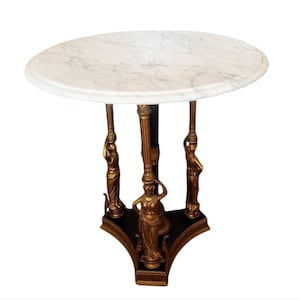 Antique French Empire Revival Guéridon Side Table image 1