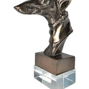 John Richard Whippet Greyhound Dog Bust Sculpture image 2