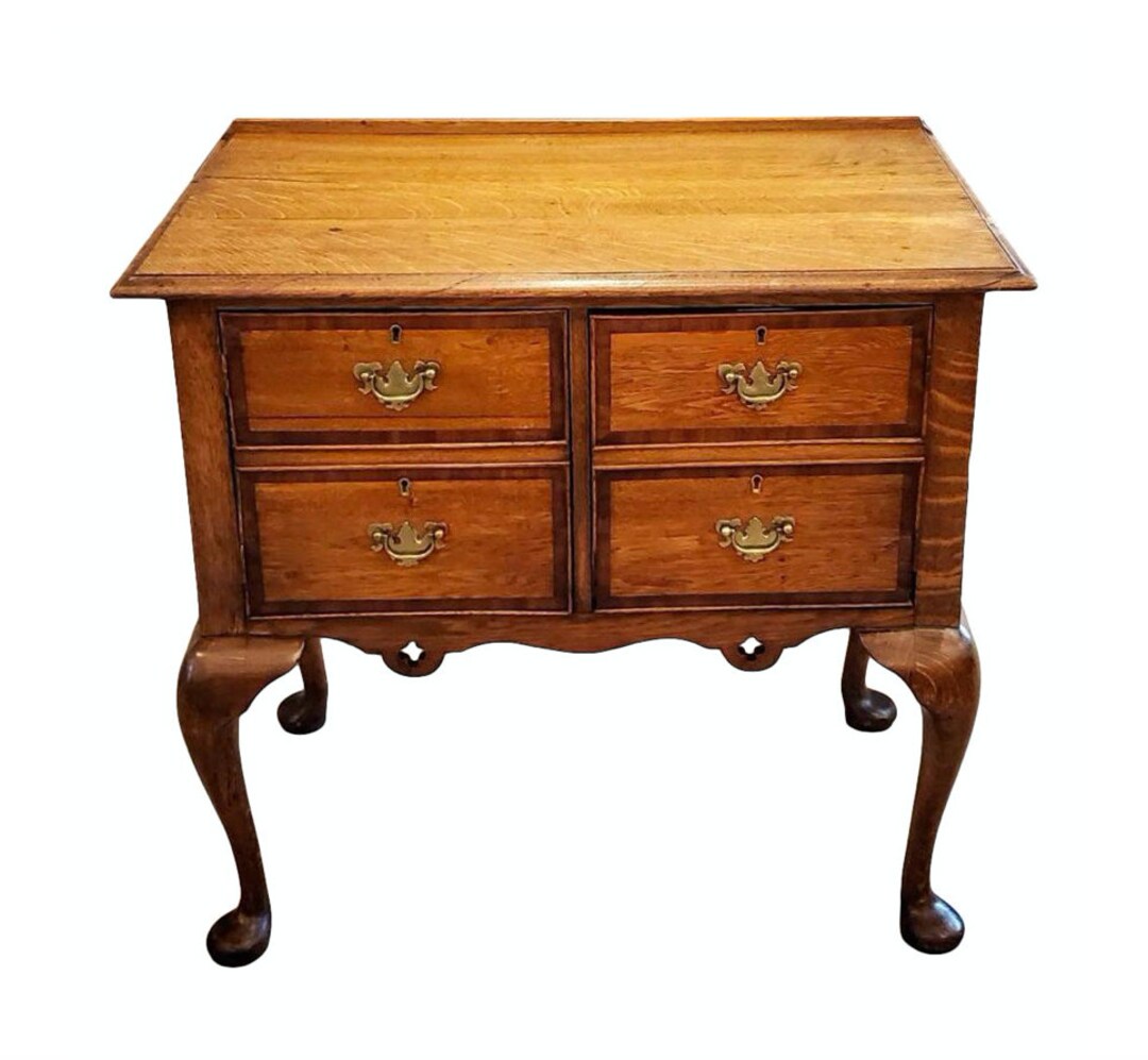 Early 20th Century Oak Lowboy Console Table - Etsy