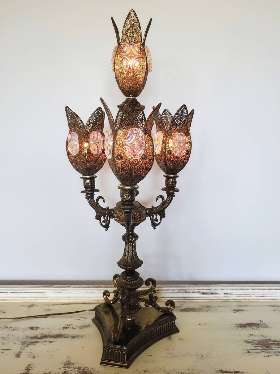 Exquisite Vintage Hollywood Regency Loevsky Loevsky Iridescent