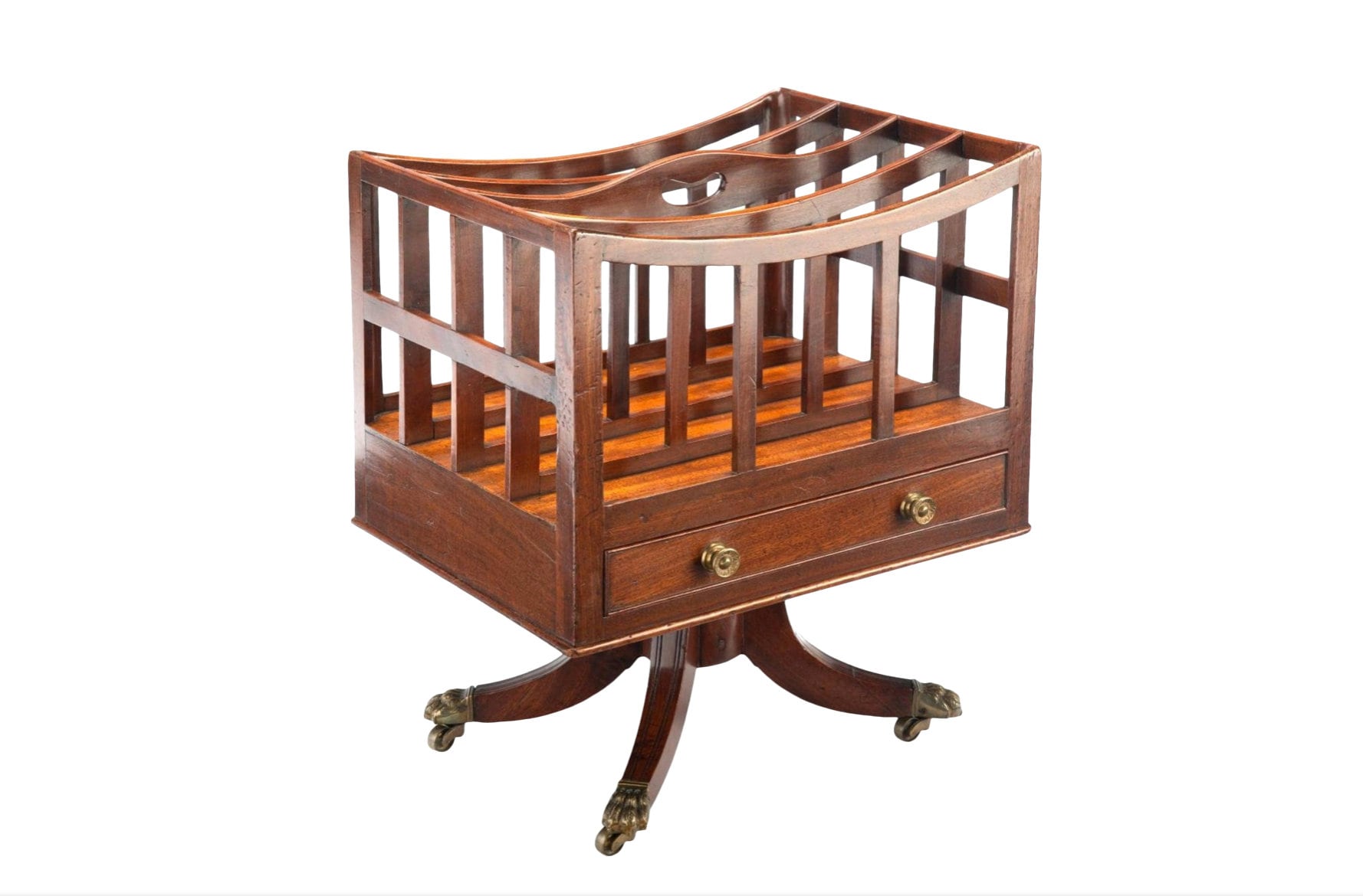 チェスト・キャビネット Antique Book open Shelf Caster Frances Woven Rattan Bookcase with Doors, Natural | daals.com