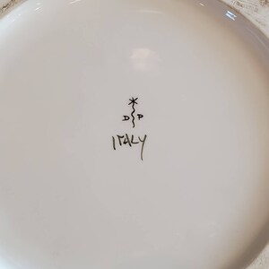 Monumental Italian Porcelain Hand Painted Fiori Urn Floor Vase, Signed, D.P. Italy, Artist M Dalla Costa image 10