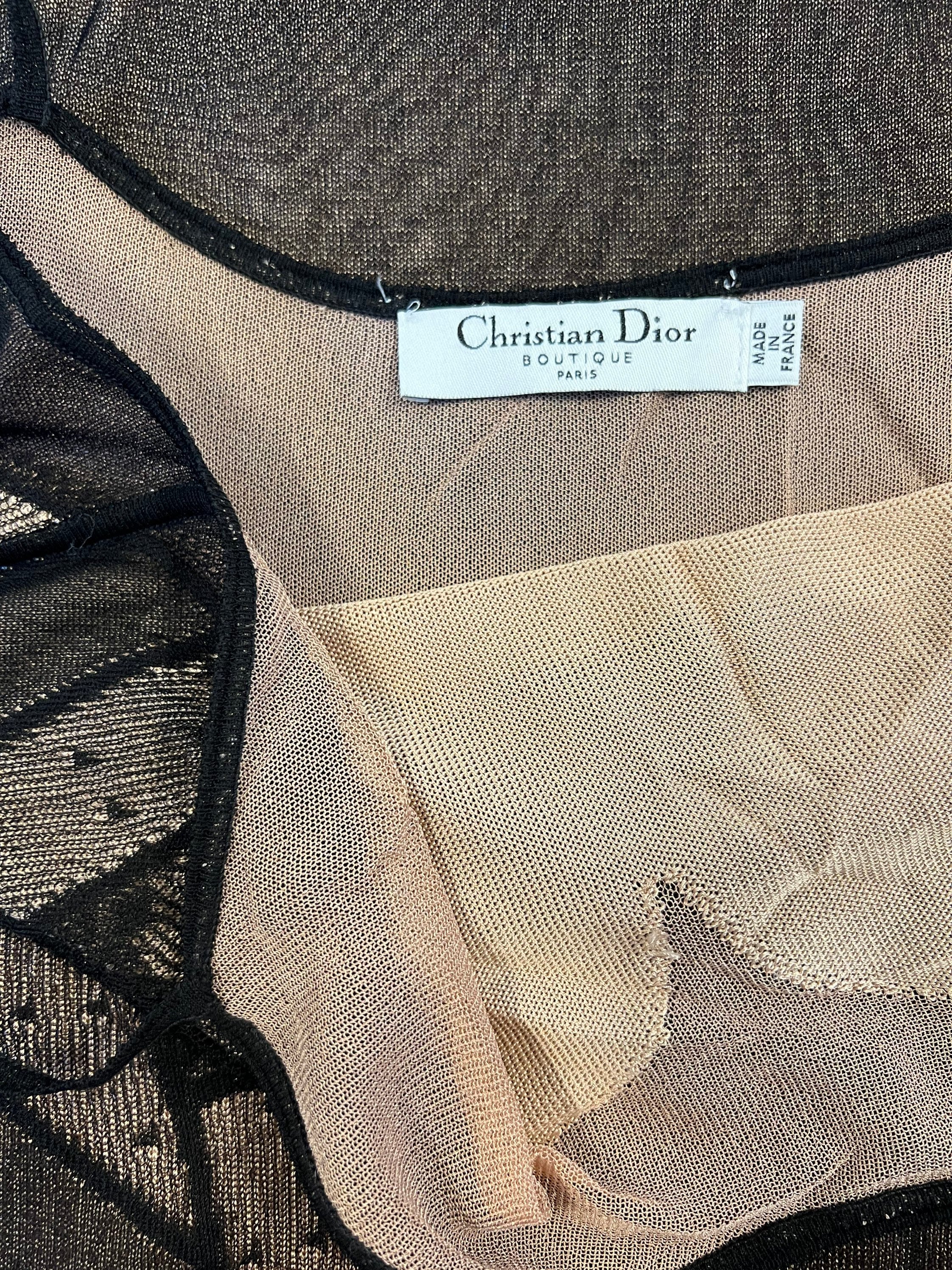 Vintage Christian Dior Galliano Black & Nude Lace Womens Slip Dress - Etsy