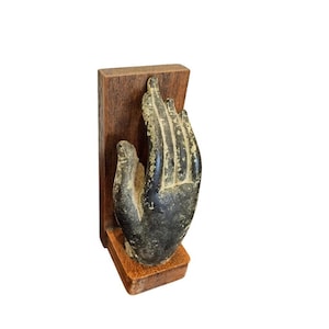 Antique Southeast Asian Thai Life-size Bronze Buddha Hand Statue 18th / 19th Century