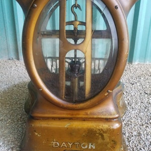 Antique Dayton 346 Merchant Barrel Computing Scale industrial salvage image 3