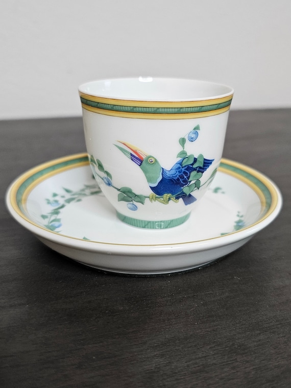 HERMES エルメス　トゥカン ポーセリン 鳥 小皿 Hermes Paris Toucan Limoges Porcelain Small Cup Bowl & Dish Plate