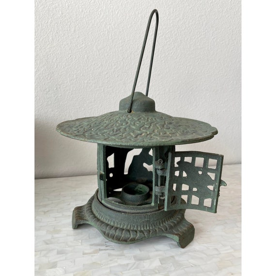 Antique Chinese Cast Iron Pagoda Garden Lanterns Etsy Australia