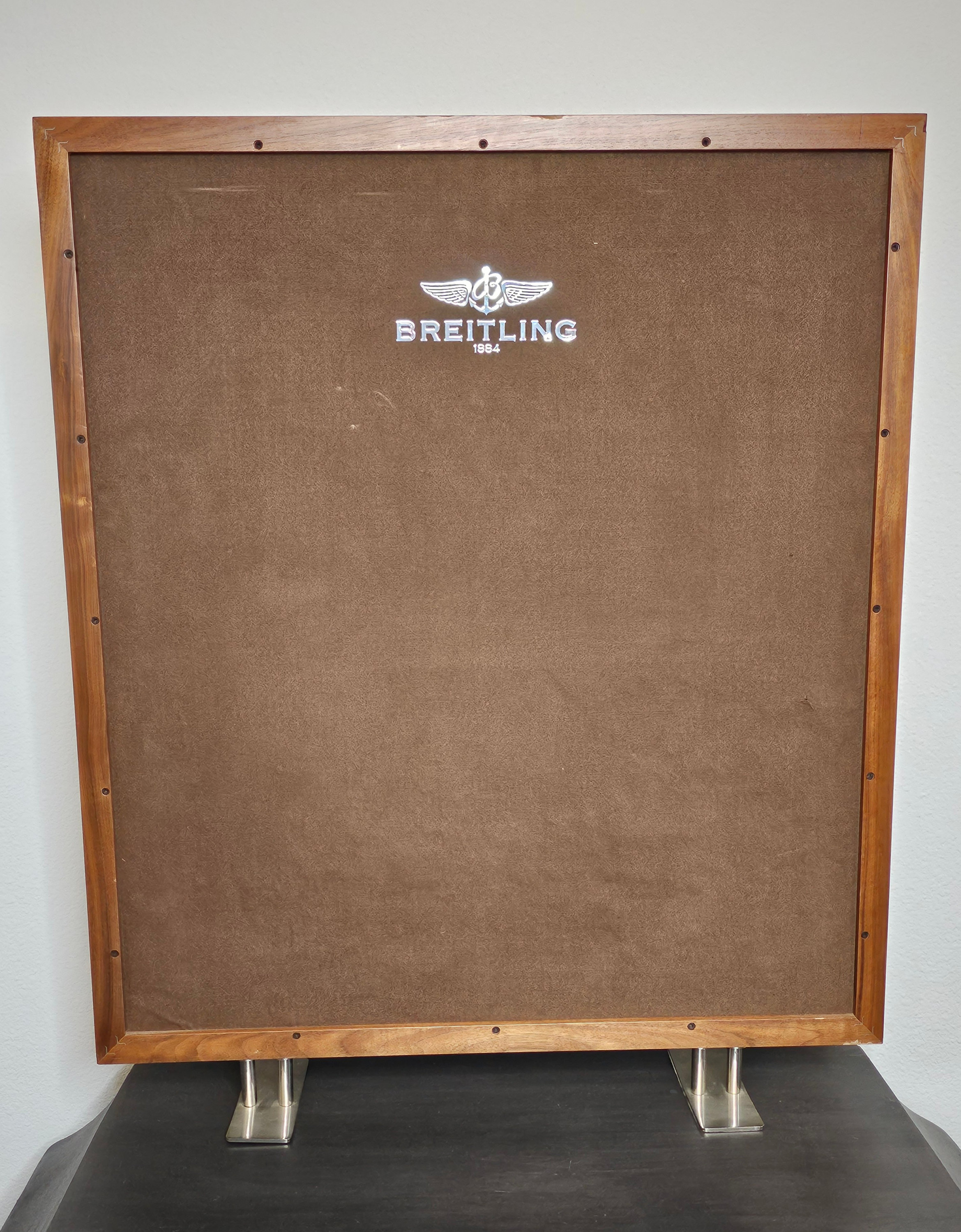 Présentoir / Support Plastique Vintage Pour Revendeur Breitling - Rare, Avec Inscription Regimental, Neuf Avec étiquettes