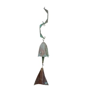 Mid-Century Italian Post Modern Paolo Soleri Brutalist Bronze Wind Chime Bell Sculpture circa 1970