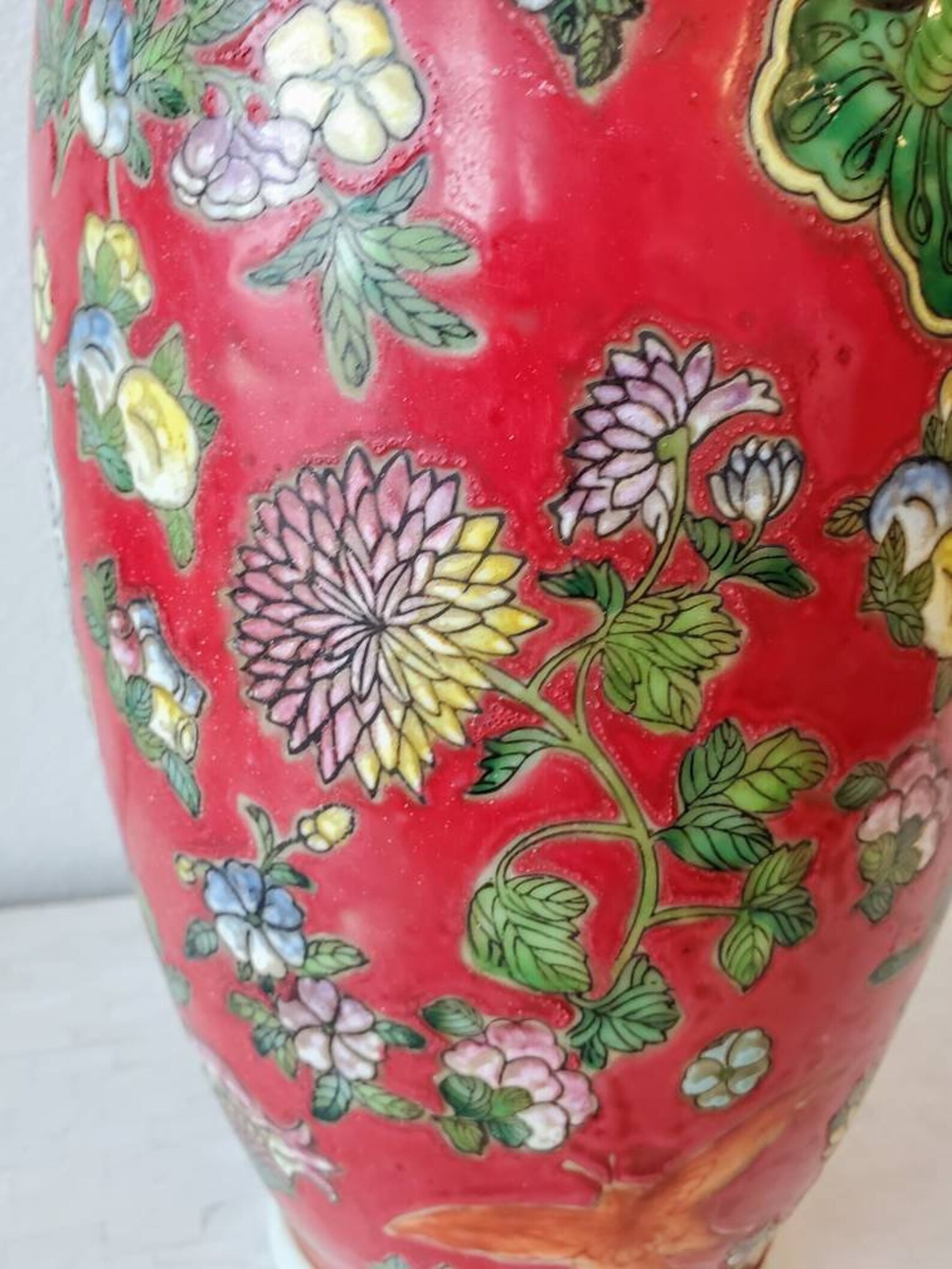 Vintage Maitland-Smith Hand Painted Chinese Porcelain Vase | Etsy