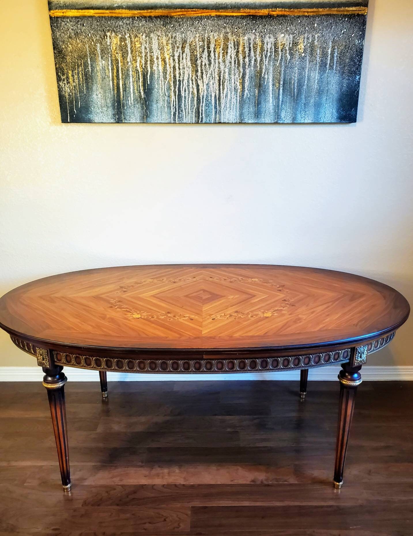 フランス アンティーク Oval Oak Table Lot - French oval dining table in oak