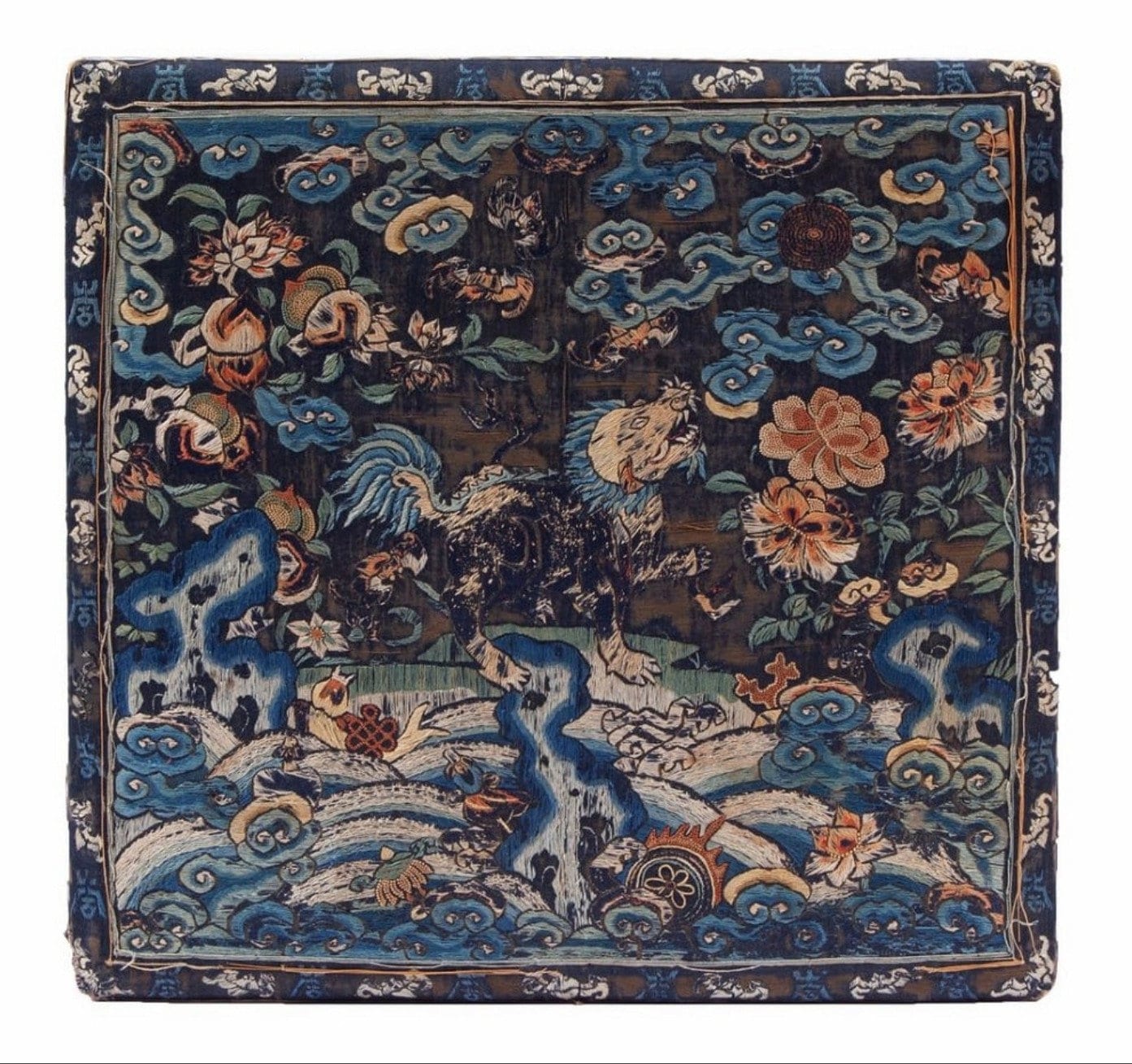 注目のブランド Scarce Antique Panel Buzi Badge Rank Military Qing Chinese その他