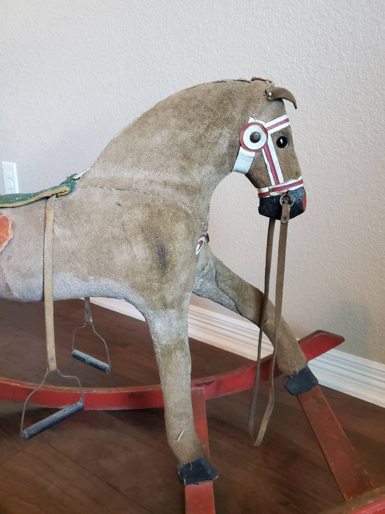 Antique American Early Rocking Horse From Turn of the 19th/20th Century ...
