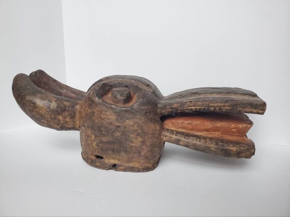 Antique African Senufo Mythical Creature Kponyung… - image 4