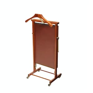 1960s Italian Mid-Century Modern Fratelli Reguitti Rolling Gentlemans Valet Stand Trouser Pants Press