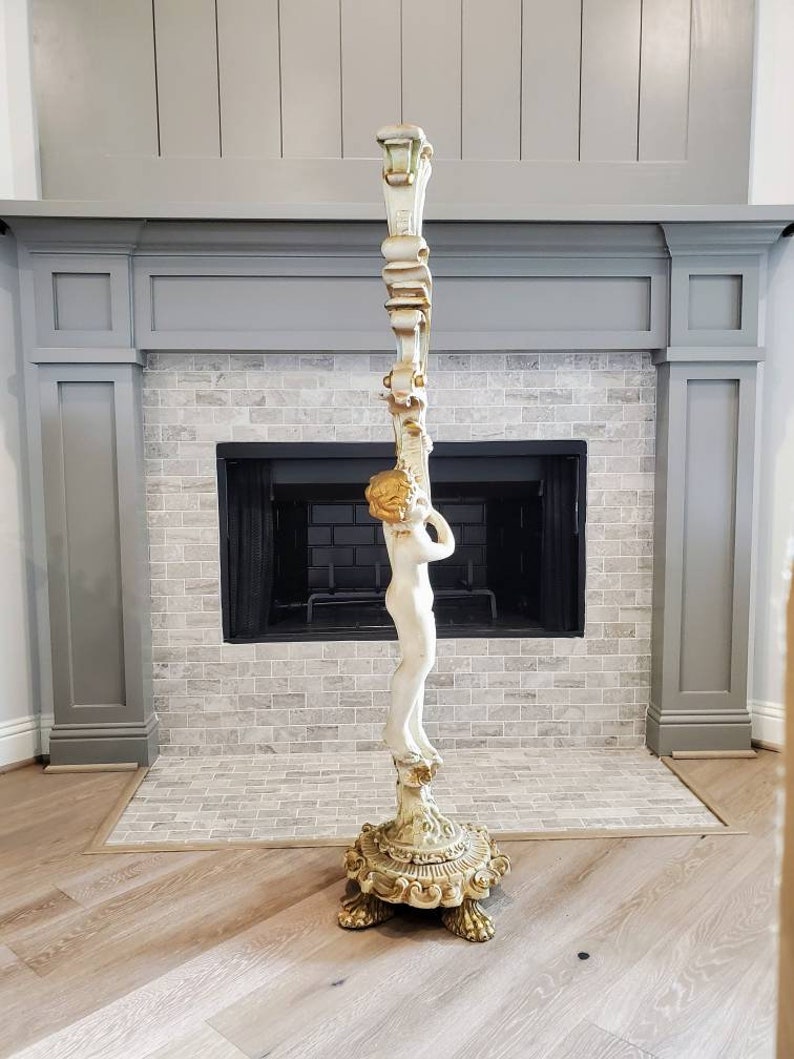 Antique Italian Rococo Venetian Carved Painted Gilt Column | Etsy