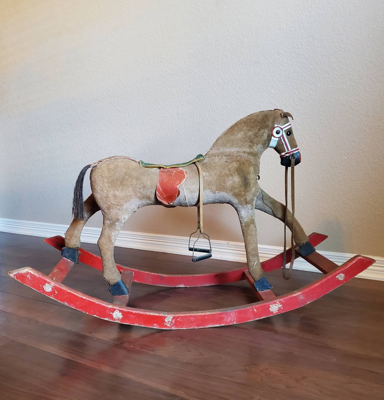 Antique American Early Rocking Horse From Turn of the 19th/20th Century ...