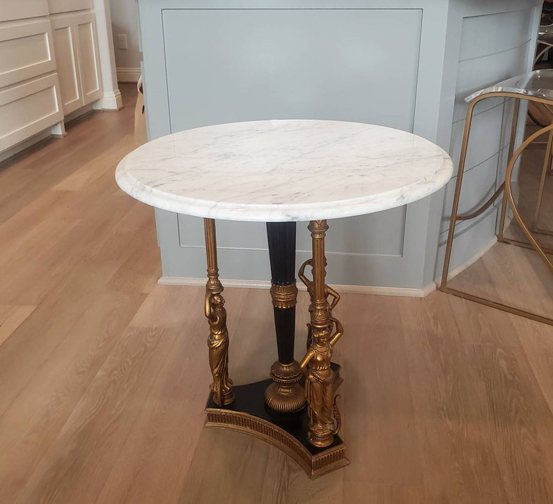 Antique French Empire Revival Guéridon Side Table image 2