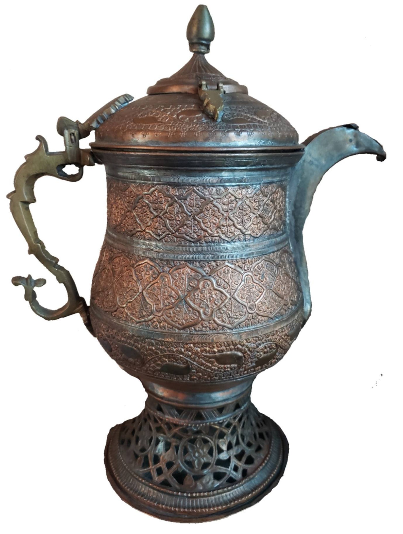 19th Century Kashmiri Copper Samovar Kettle Beautiful Etsy