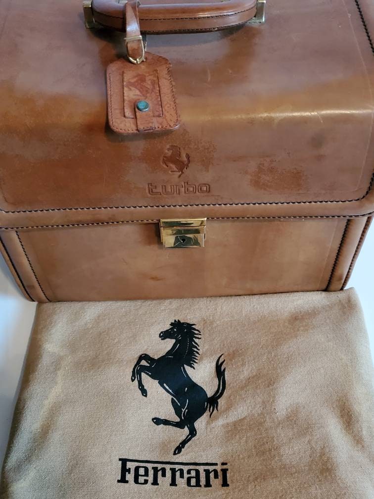 Rare Vintage Ferrari 208 Turbo Schedoni Italian Brown Leather Travel Bag / Vanity Case Luggage Early 1980s Handcrafted in Modena, Italy - Etsy Rare Vintage Ferrari 208 Turbo Schedoni Italian Brown Leather Travel Bag / Vanity Case Luggage Early 1980s Handcrafted in Modena, Italy - Etsy