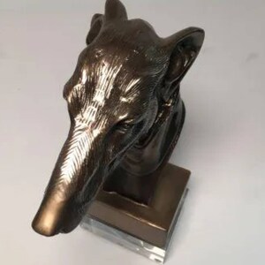 John Richard Whippet Greyhound Dog Bust Sculpture image 5