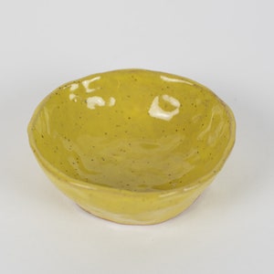 Small Ceramic Trinket Dish, Handmade Smudge Dish, Pinched Ceramic Bowl