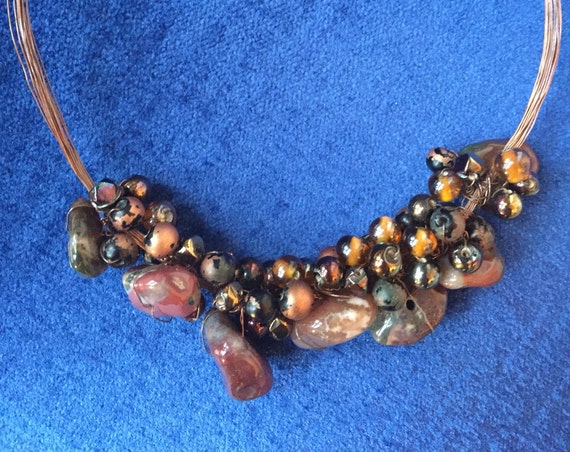 Designer MANOUK statement piece necklace