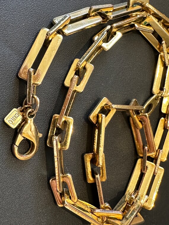 vintage Ciro rectangular box link chain necklace … - image 9