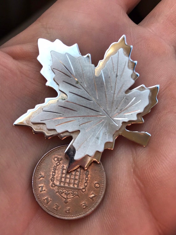 Boyd Bond Sterling Silver Canadian Maple Leaf Brooch