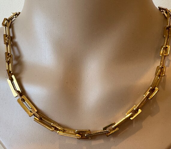 vintage Ciro rectangular box link chain necklace … - image 6