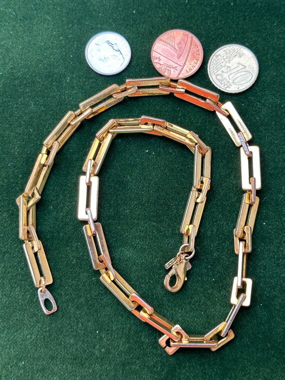 vintage Ciro rectangular box link chain necklace … - image 3