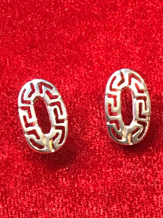 Sterling silver Celtic style stud backed earrings