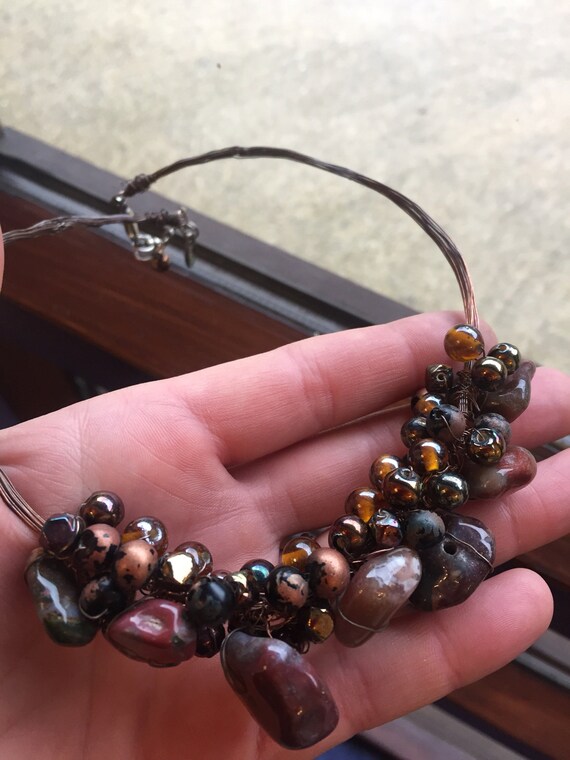 Designer MANOUK statement piece necklace