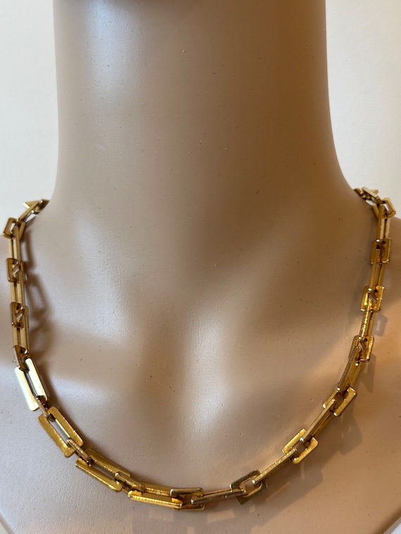 vintage Ciro rectangular box link chain necklace … - image 7
