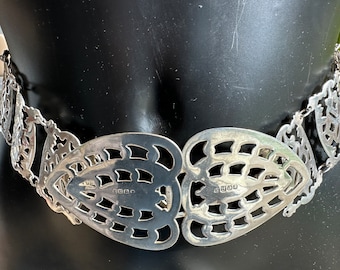 Vintage EPNS silver plated Edwardian nurses panel belt