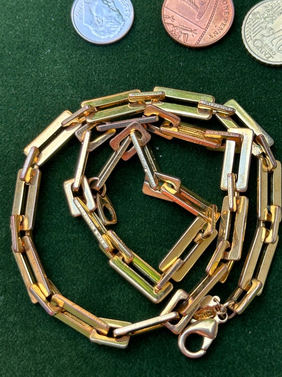 vintage Ciro rectangular box link chain necklace … - image 10