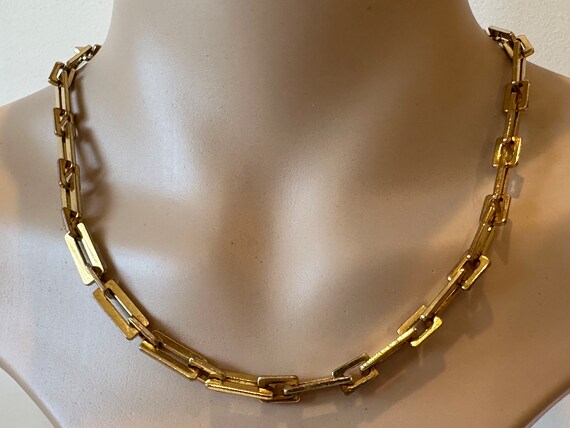 vintage Ciro rectangular box link chain necklace … - image 4