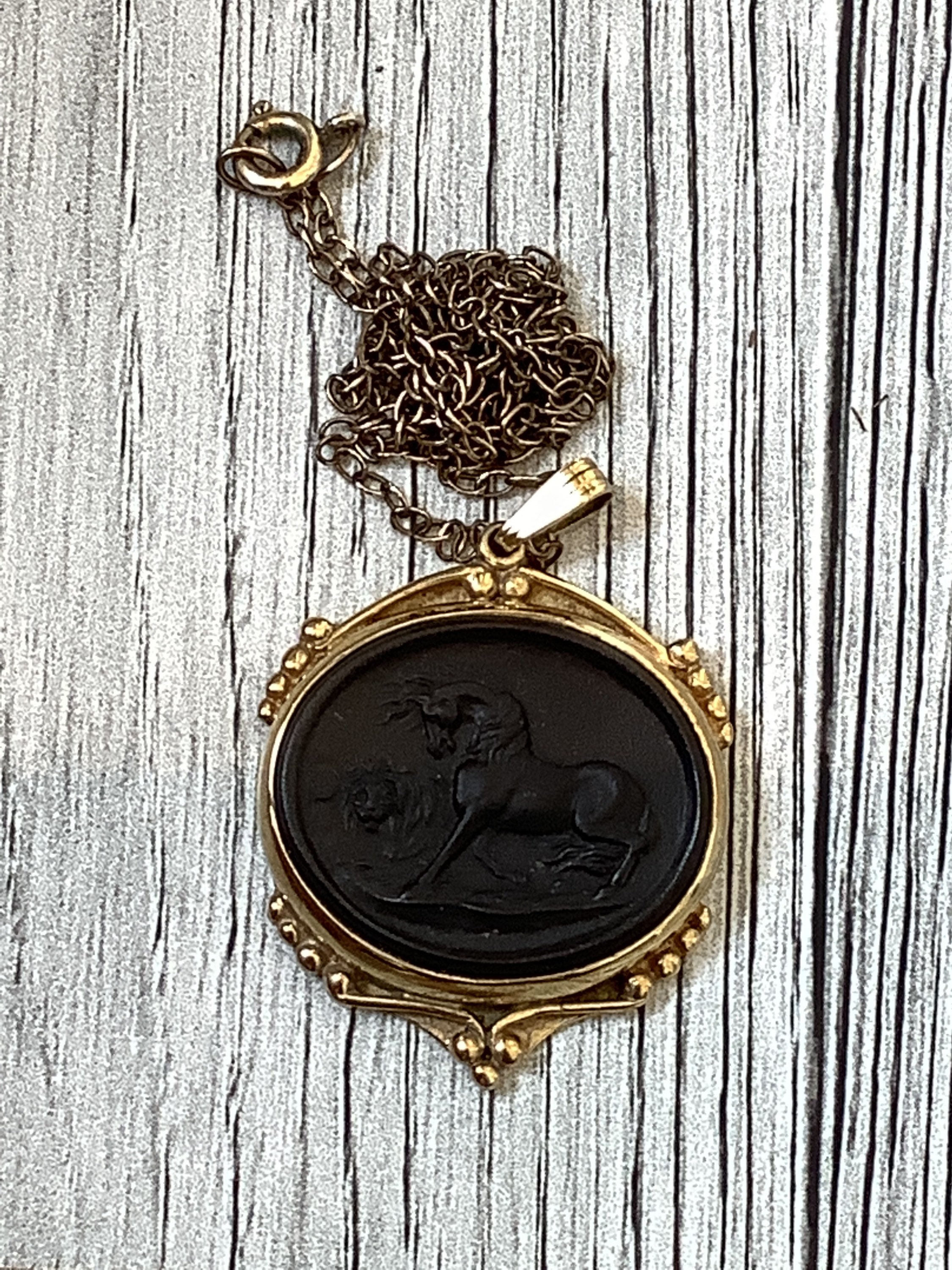 Wedgwood Black Basalt Jasperware Gold Plated hall marked silver boxed