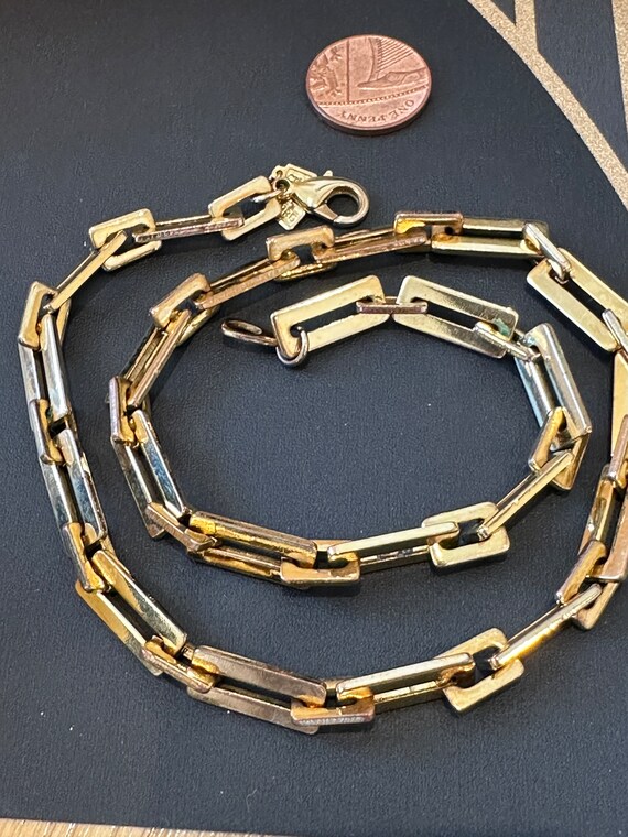 vintage Ciro rectangular box link chain necklace … - image 2
