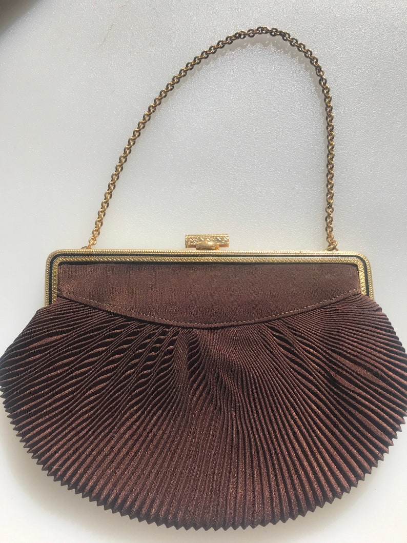 Beautiful vintage British Made Art Deco evening clutch bag