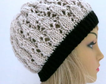 Hat Knitting Pattern, Winter Hat, Beanie, Tam
