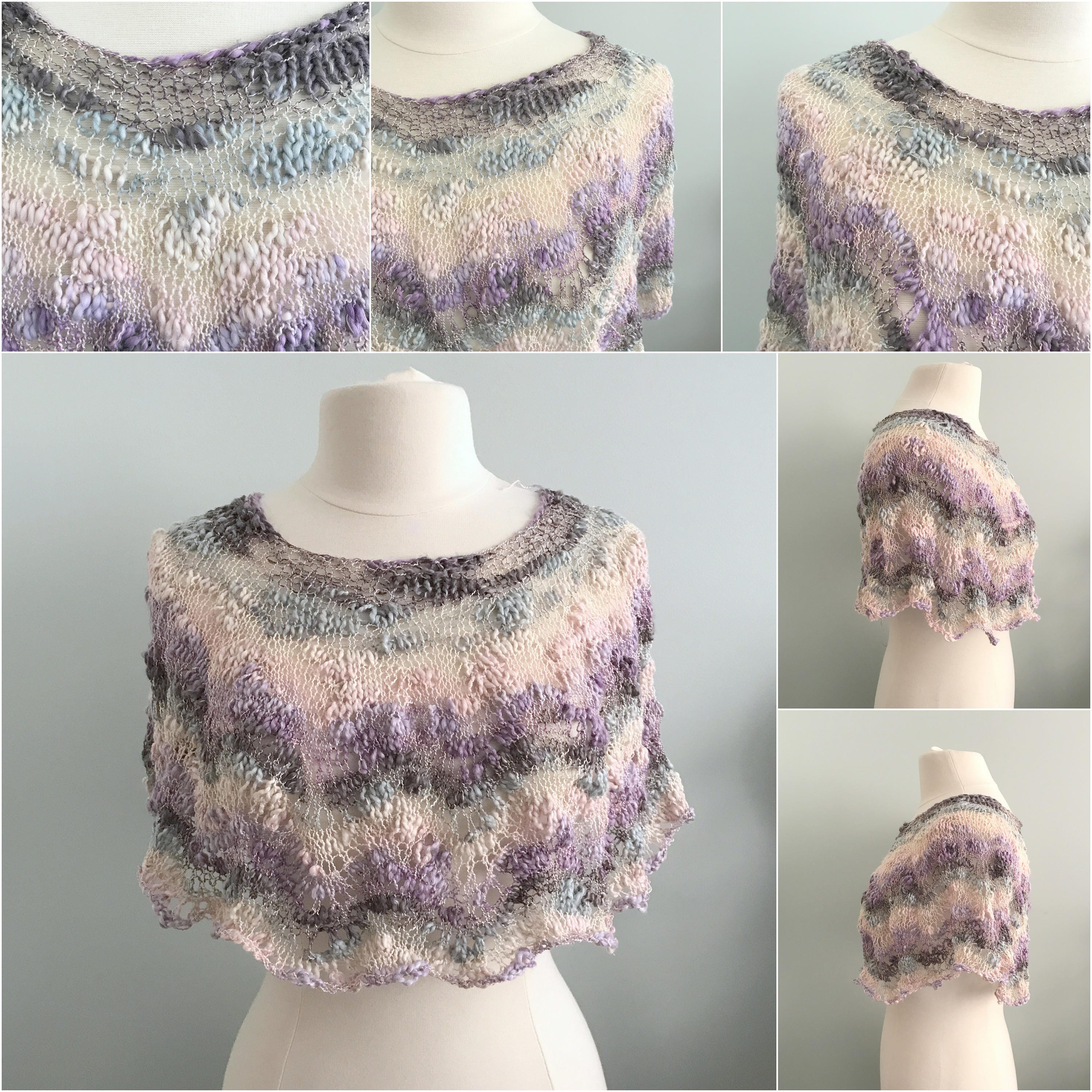 Summer Caplet Knitting Pattern, Opium Palette, Luxurious Caplet ...