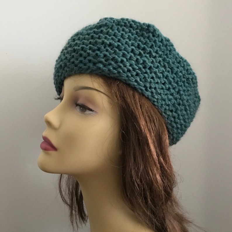 Hat Knitting Pattern French Toque Beanie Stash Buster Etsy