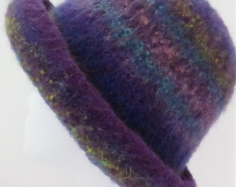 Felted Hat Pattern #202 Felted Bowler, Felt Hat, Knitting Pattern, Felting Pattern, Winter Hat, Bowler