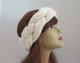 Headband Knitting Pattern, Braided Headband, Ear Warmer Knitting Pattern